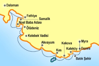 Fethiye Kekova Arası Kaç Km?